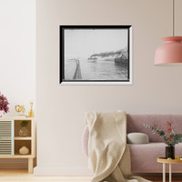 Historic Framed Print, [Departing steamers, Detroit & Cleveland Navigation Co. dock, Cleveland, Ohio],  17-7/8" x 21-7/8"