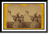 Historic Framed Print, The Elk-skin tent,  17-7/8" x 21-7/8"