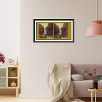 Historic Framed Print, Gardiners River Series. Middle Fork Fall 135 ft. high,  17-7/8" x 21-7/8"