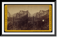 Historic Framed Print, General view of the valley from Inspiration Point,  17-7/8" x 21-7/8"