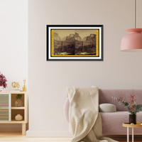 Historic Framed Print, General view of the valley. From Inspiration Point,  17-7/8" x 21-7/8"
