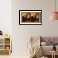 Historic Framed Print, Glen Eyrie located five miles from Colorado Springs - Major Doma,  17-7/8" x 21-7/8"