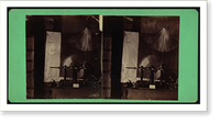 Historic Framed Print, [Holtz machine emitting sparks],  17-7/8" x 21-7/8"