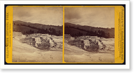 Historic Framed Print, Mammoth Hot Springs Series. Basket Basins,  17-7/8" x 21-7/8"