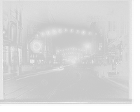 Historic Framed Print, [King Street lights at night, Charleston, S.C.],  17-7/8" x 21-7/8"