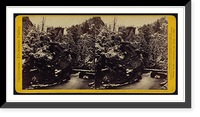 Historic Framed Print, Nevada Fall (700 feet high) and Cap of Liberty from the New Trail,  17-7/8" x 21-7/8"