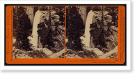 Historic Framed Print, Piwyac or the Vernal Fall 300 feet from the cliff Yosemite Valley Mariposa County Cal.,  17-7/8" x 21-7/8"