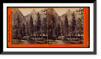 Historic Framed Print, Pohono or the Bridal Veil 900 feet Yosemite Valley Mariposa County Cal.,  17-7/8" x 21-7/8"