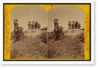 Historic Framed Print, Procession of Stone-jacket Men,  17-7/8" x 21-7/8"