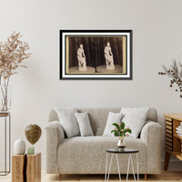 Historic Framed Print, [Sculpture of a nude by an unknown artist],  17-7/8" x 21-7/8"