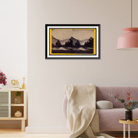 Historic Framed Print, The South Dome 6000 feet high encircled in the clouds,  17-7/8" x 21-7/8"