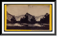 Historic Framed Print, The South Dome 6000 feet high encircled in the clouds,  17-7/8" x 21-7/8"