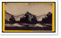 Historic Framed Print, The South Dome 6000 feet high encircled in the clouds,  17-7/8" x 21-7/8"