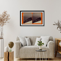 Historic Framed Print, Summit Pikes Peak. Abyss of Desolation Looking East,  17-7/8" x 21-7/8"
