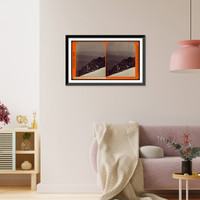 Historic Framed Print, Summit Pikes Peak. Abyss of Desolation Looking East,  17-7/8" x 21-7/8"