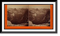 Historic Framed Print, View from Eagle Point Yosemite.,  17-7/8" x 21-7/8"