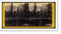 Historic Framed Print, Yo-Semite Fall (2634 feet high) from head of valley,  17-7/8" x 21-7/8"