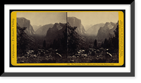 Historic Framed Print, The Yo-Semite Valley (4060 feet above sea) from Mariposa Trail,  17-7/8" x 21-7/8"
