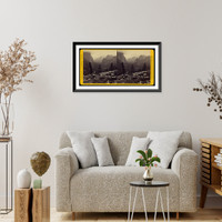 Historic Framed Print, The Yo-Semite Valley (4060 feet above sea) from Mariposa Trail - 3,  17-7/8" x 21-7/8"