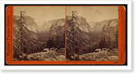 Historic Framed Print, The Yosemite Valley from the Mariposa Trail Yosemite Valley Mariposa County Cal.,  17-7/8" x 21-7/8"