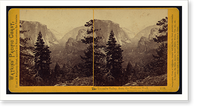 Historic Framed Print, The Yosemite Valley from the Mariposa Trail Yosemite Valley Mariposa County Cal. - 2,  17-7/8" x 21-7/8"