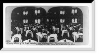 Historic Framed Print, Dining room of the Caf&eacute; Martin Old Delmonico New York City,  17-7/8" x 21-7/8"
