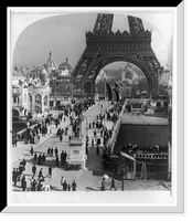 Historic Framed Print, The Eiffel Tower. Champs de Mars in distance. Paris Exposition 1900,  17-7/8" x 21-7/8"