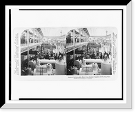 Historic Framed Print, Interior of Machinery Hall. motive power machines. Exposition of 1900 Paris France,  17-7/8" x 21-7/8"