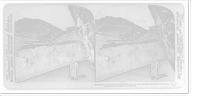 Historic Framed Print, Fortifications Peak Hotel and palatial residences. from mountain top above Hong Kong,  17-7/8" x 21-7/8"