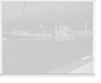 Historic Framed Print, [Boats on Cuyahoga River, Cleveland, Ohio],  17-7/8" x 21-7/8"