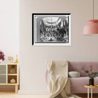 Historic Framed Print, Lalibertes fur parlor. the finest in the world Quebec Canada - 2,  17-7/8" x 21-7/8"
