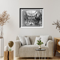 Historic Framed Print, Lalibertes fur parlor. the finest in the world Quebec Canada - 2,  17-7/8" x 21-7/8"