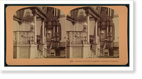 Historic Framed Print, Interior of Jewish Synagogue Jerusalem Palestine,  17-7/8" x 21-7/8"
