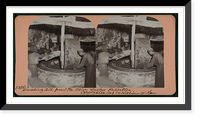 Historic Framed Print, Crushing oil from the olive Nablus Palestine,  17-7/8" x 21-7/8"