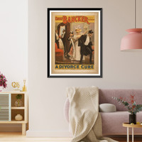 Historic Framed Print, A divorce cure from the French of Sardou by Harry Saint Maur.,  17-7/8" x 21-7/8"