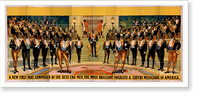 Historic Framed Print, A new first part composed of the best end men the most brilliant vocalists & expert musicians in America,  17-7/8" x 21-7/8"