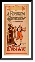 Historic Framed Print, A Virginia courtship by Eugene W. Presbrey ; presented by Wm. M. Crane.,  17-7/8" x 21-7/8"