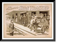 Historic Framed Print, A.Q. Scammons Side tracked,  17-7/8" x 21-7/8"