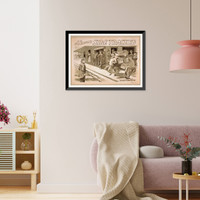 Historic Framed Print, A.Q. Scammons Side tracked,  17-7/8" x 21-7/8"