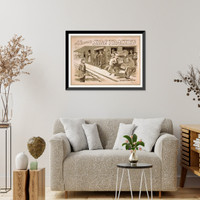 Historic Framed Print, A.Q. Scammons Side tracked,  17-7/8" x 21-7/8"