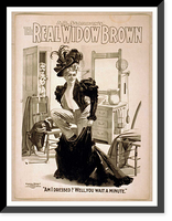 Historic Framed Print, A.Q. Scammons The real Widow Brown - 5,  17-7/8" x 21-7/8"