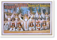 Historic Framed Print, B.E. Forrester presents Yorke & Adams in the musical comedy success Bankers and brokers by Aaron Hoffman - 3,  17-7/8" x 21-7/8"