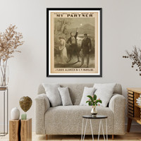 Historic Framed Print, Bartley Campbells powerful American play My partner with Louis Aldrich & C.T. Parsloe,  17-7/8" x 21-7/8"