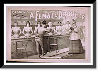 Historic Framed Print, Blaneys latest musical comedy A female drummer - 2,  17-7/8" x 21-7/8"