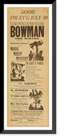 Historic Framed Print, Bowman the Wizard in his new marvelous entertainment of magic mirth mystery - 2,  17-7/8" x 21-7/8"