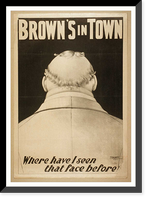 Historic Framed Print, Browns in town,  17-7/8" x 21-7/8"