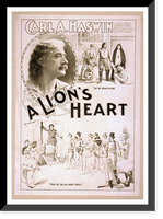 Historic Framed Print, Carl A. Haswin and his company in A lions heart,  17-7/8" x 21-7/8"