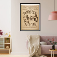 Historic Framed Print, Chas. E. Blaneys big extravaganza success A female drummer,  17-7/8" x 21-7/8"