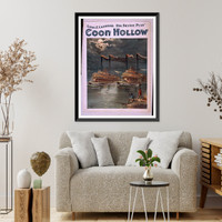 Historic Framed Print, Coon Hollow Chas. E. Callahans big scenic play. - 2,  17-7/8" x 21-7/8"