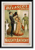 Historic Framed Print, David Belascos comedy Naughty Anthony - 2,  17-7/8" x 21-7/8"